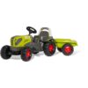 Tractor Rolly Kid Claas Axos Met Aanhanger en Sche