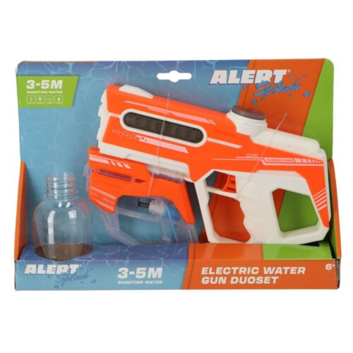 Alert Splash waterpistool duoset elektrisch (usb) (assortiment – willekeurige uitvoering)