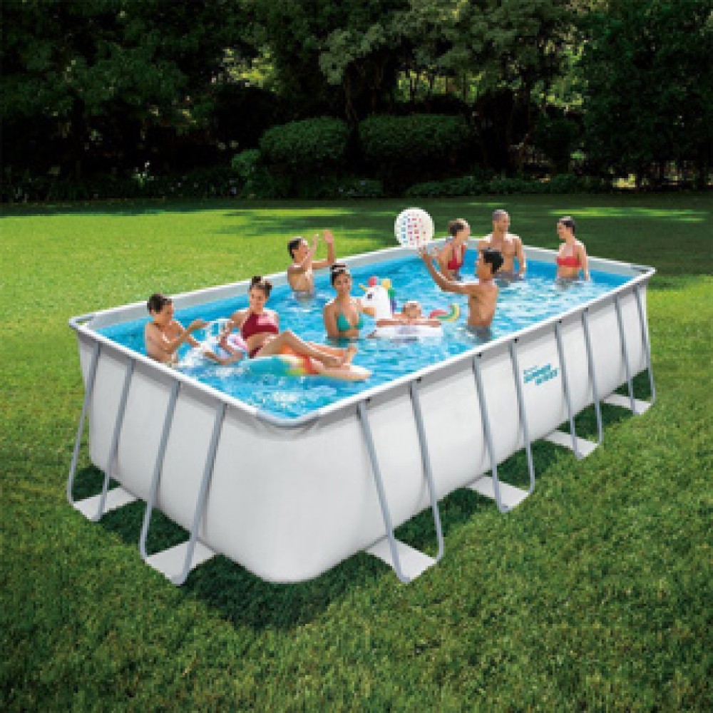 Summer Waves Zwembad Elite Frame Rectangular 549 X 274 X 132 cm + zandfilter pomp - Afbeelding 5