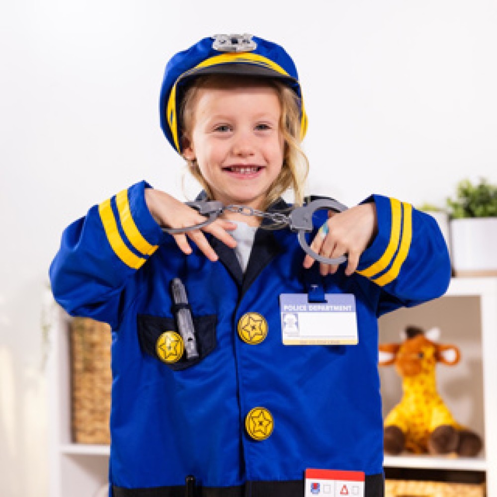 Melissa & Doug Police Officer Costume Role Play Set - Afbeelding 4