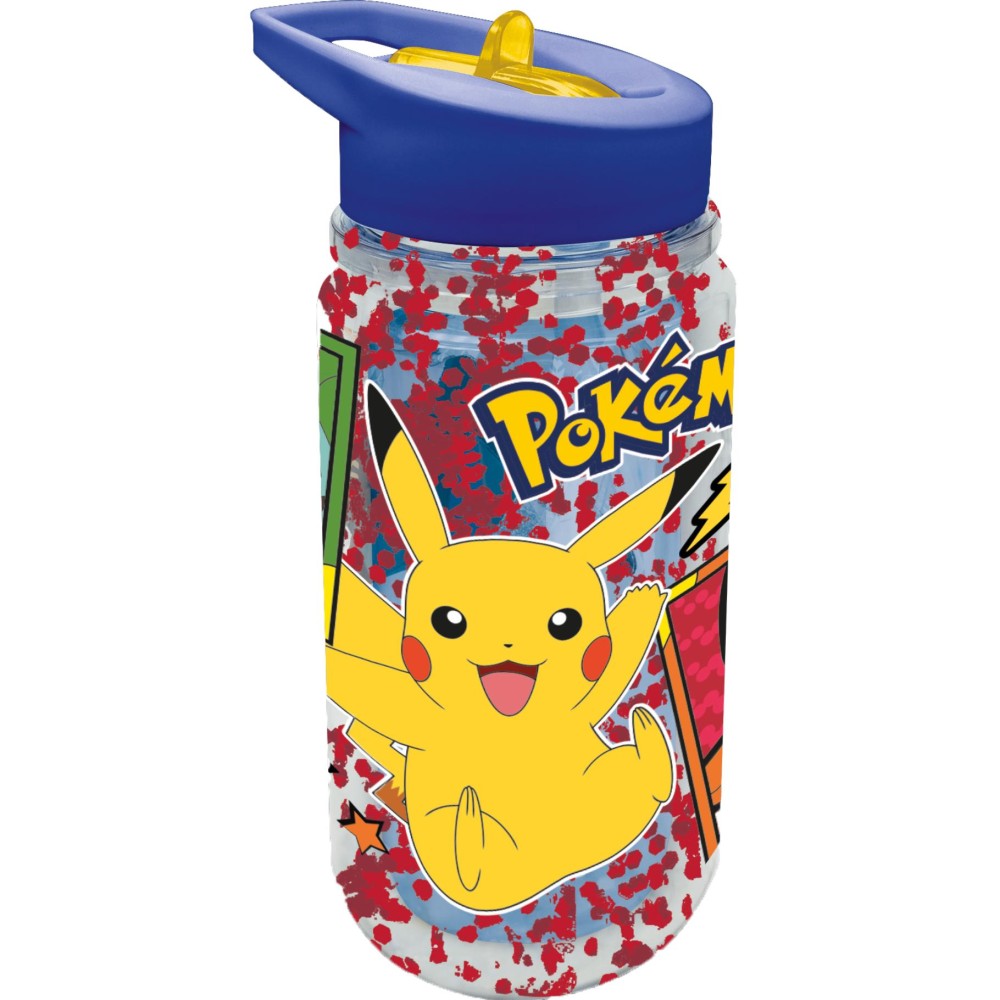 Waterfles Pokemon Met Glitter 330 ML
