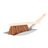 Luva stofblik metaal met houten stoffer