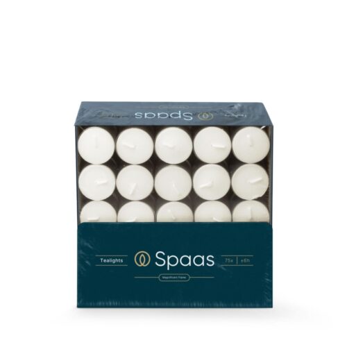 Spaas theelichten 6 uur 75 stuks