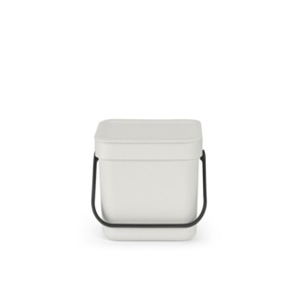 Brabantia afvalbakje Sort & Go 3L Light Grey - Afbeelding 2