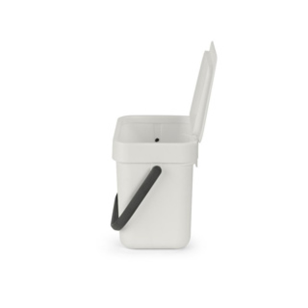 Brabantia afvalbakje Sort & Go 3L Light Grey - Afbeelding 3