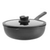 Wok antikleef met deksel 28cm