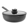Wok antikleef met deksel 28cm