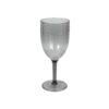 Glas wijn kunststof transparant grijs ø8x19,6cm