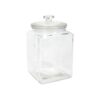 Voorraadpot knop vierkant ø14,4*23,8cm 3l