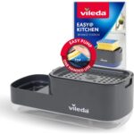 Vileda zeepdispenser met pomp en sponshouder