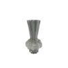 Vaas Tibby S grijs glas 14x14x27cm