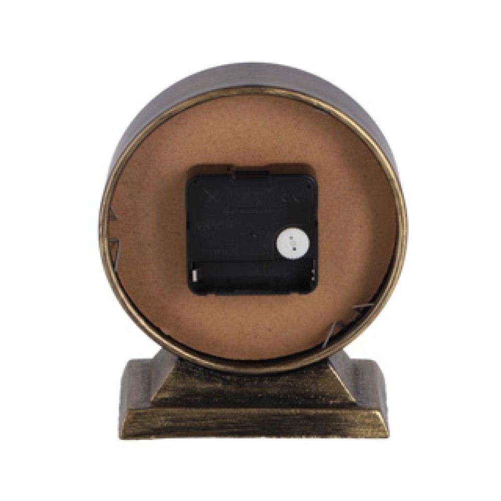 Klok rond Caroline S metaal 13x6,5x15cm - Afbeelding 3