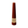 Spaas ribbed kaars obelisk 25 uur - Bordeaux