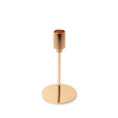 Spaas diner kaars houder klein - Gold