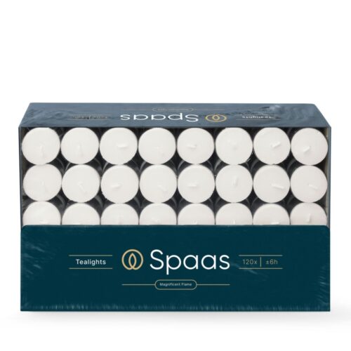 Spaas theelichten 6 uur 120 stuks