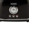Bourgini Broodrooster retro toaster black