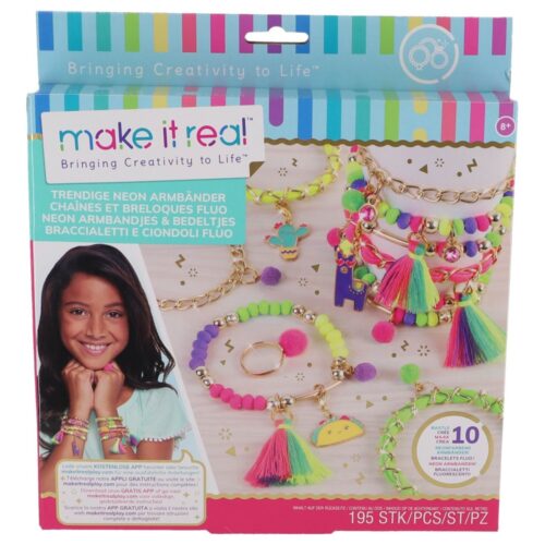 Make It Real neon armband met bedeltjes maken