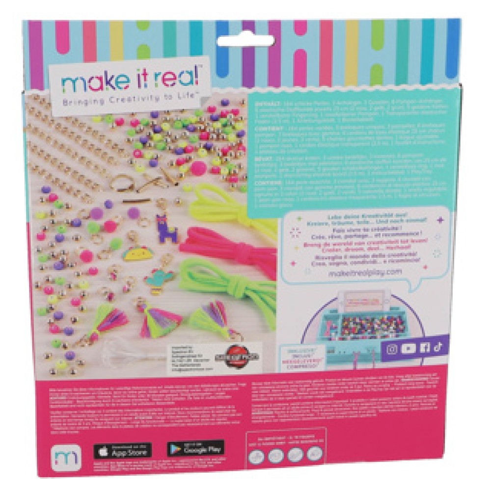 Make It Real neon armband met bedeltjes maken - Afbeelding 2