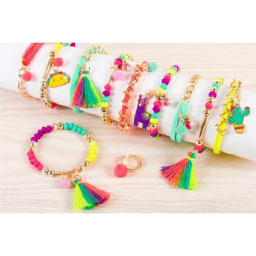 Make It Real neon armband met bedeltjes maken - Afbeelding 3