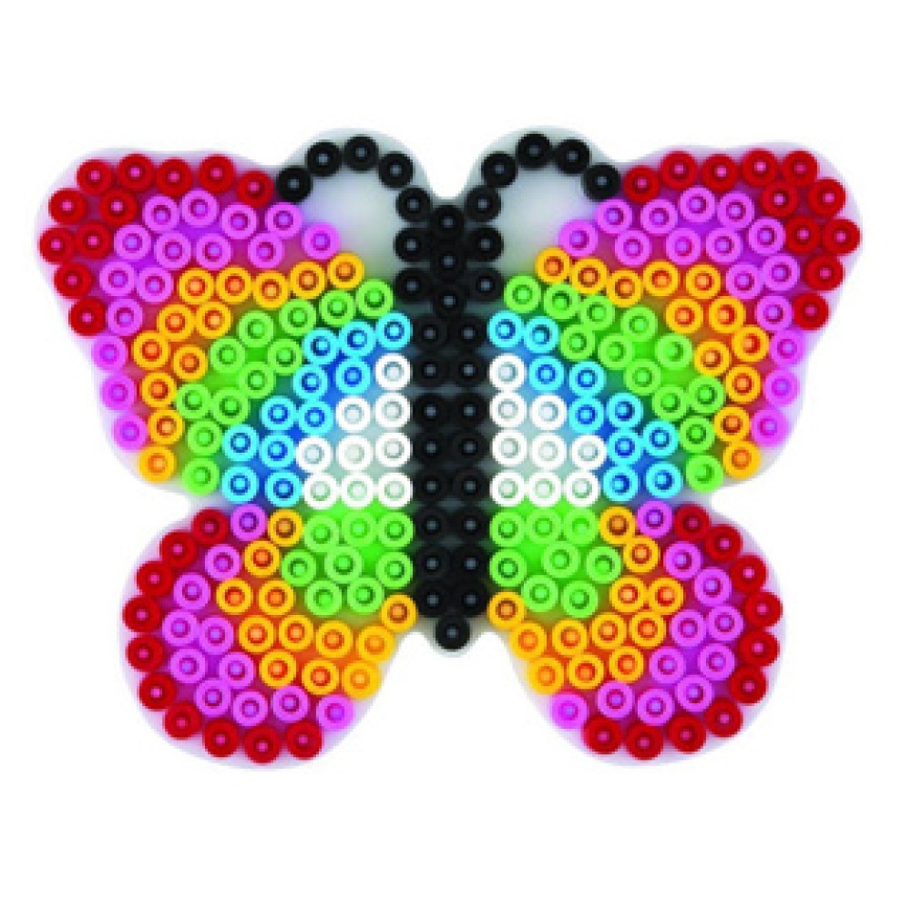 Hama Strijkkralen Grondplaat Vlinder Wit - Afbeelding 3