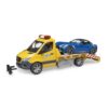 Bruder Mercedes Benz Sprinter Autotransporter en Bruder Roadster + Licht en Geluid