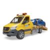 Bruder Mercedes Benz Sprinter Autotransporter en Bruder Roadster + Licht en Geluid