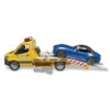 Bruder Mercedes Benz Sprinter Autotransporter en Bruder Roadster + Licht en Geluid