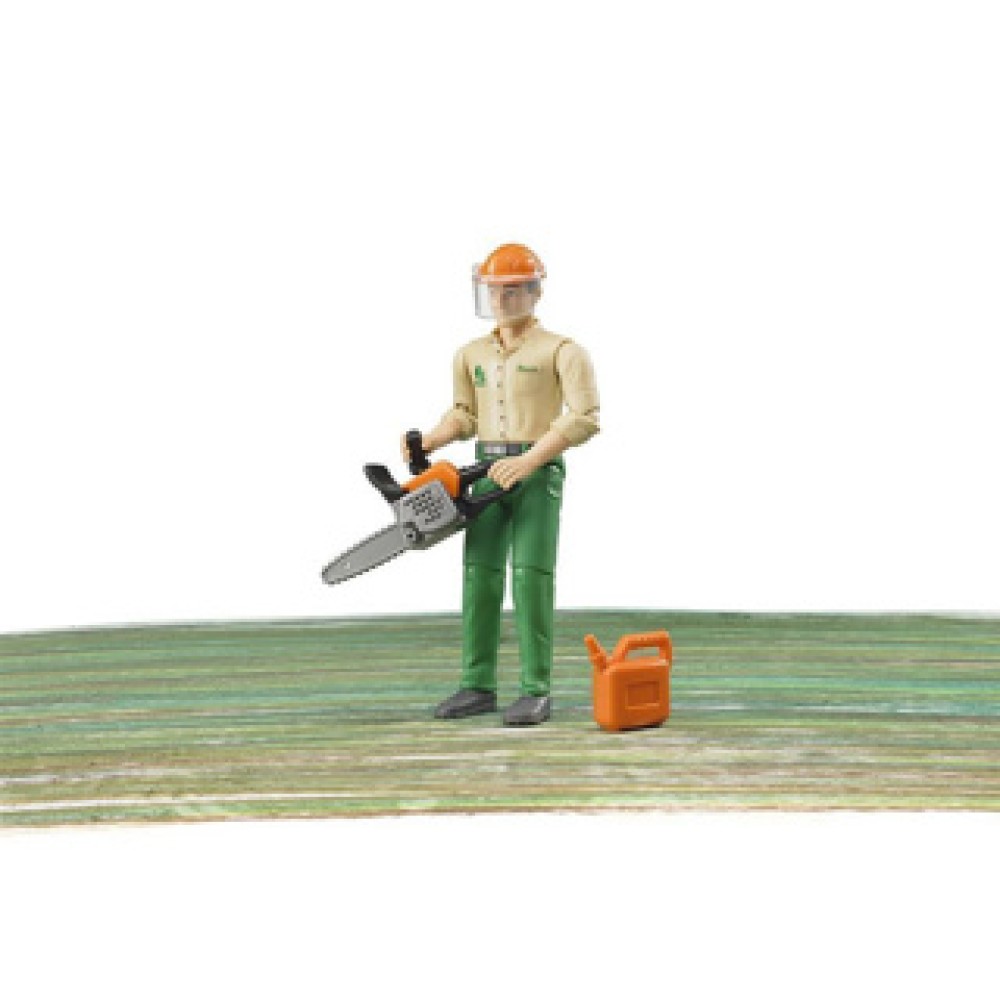 Bruder Bworld Figuur Bosbouw Met Accessoires - Afbeelding 2