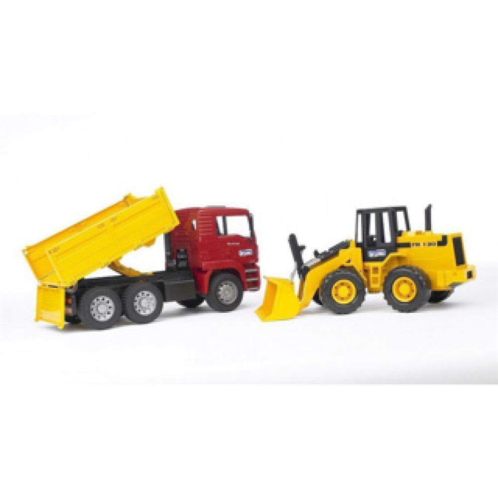 Bruder Auto Vrachtwagen Met Shovel - Afbeelding 2