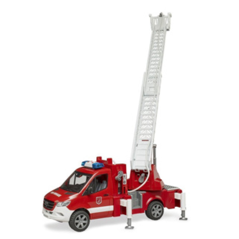 Bruder Brandweerauto met Ladder en Waterpomp +Licht en Geluid - Afbeelding 4