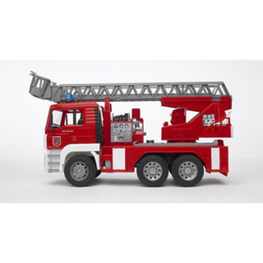 Bruder Auto Brandweerwagen Met Pomp - Afbeelding 2