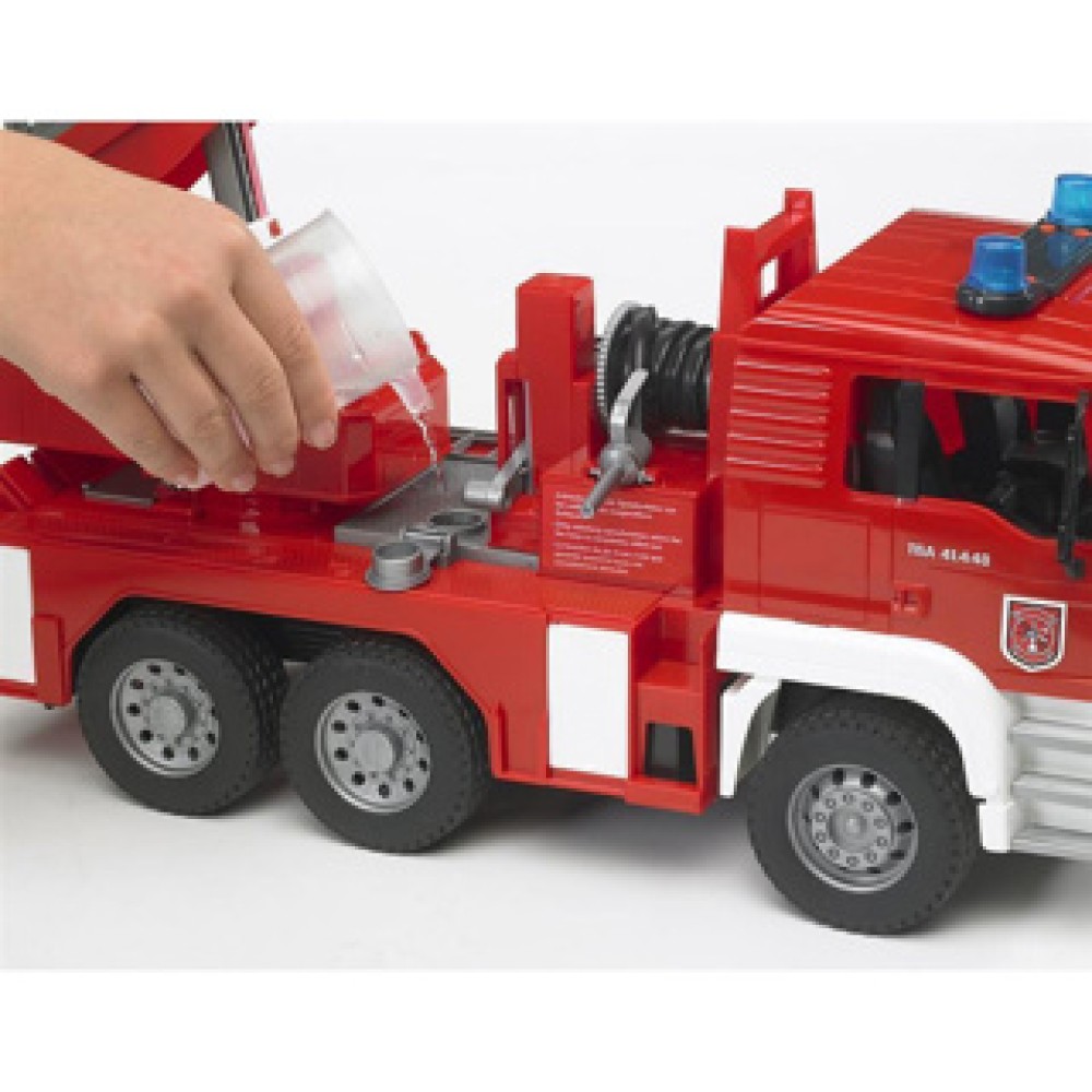 Bruder Auto Brandweerwagen Met Pomp - Afbeelding 5