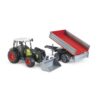 Bruder Tractor Claas Nectis 267 F Met Aanhanger