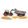 Bruder Tractor Claas Nectis 267 F Met Aanhanger