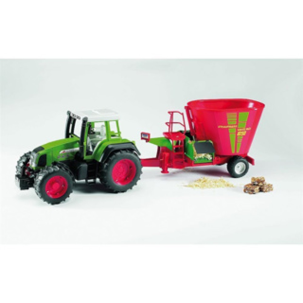 Bruder Tractor Aanhanger Voedermixmachine Strautmann Verti Mix 1050 - Afbeelding 3