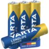 Batterij AAA 4x Varta Alkaline Longlife Power