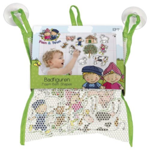 Fien en Teun bad foam figuren 10 stuks