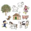 Fien en Teun bad foam figuren 10 stuks
