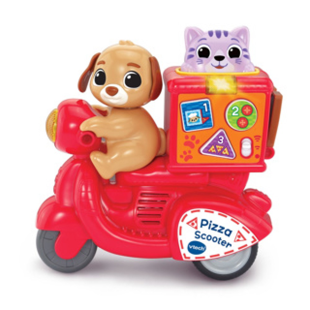 Vtech Baby Press & Go Pizza Scooter - Afbeelding 2