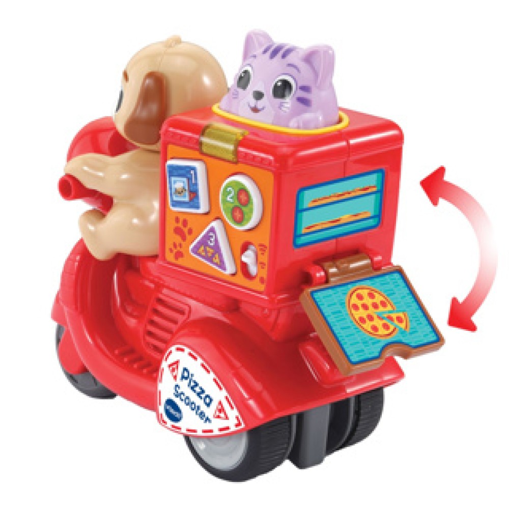 Vtech Baby Press & Go Pizza Scooter - Afbeelding 4