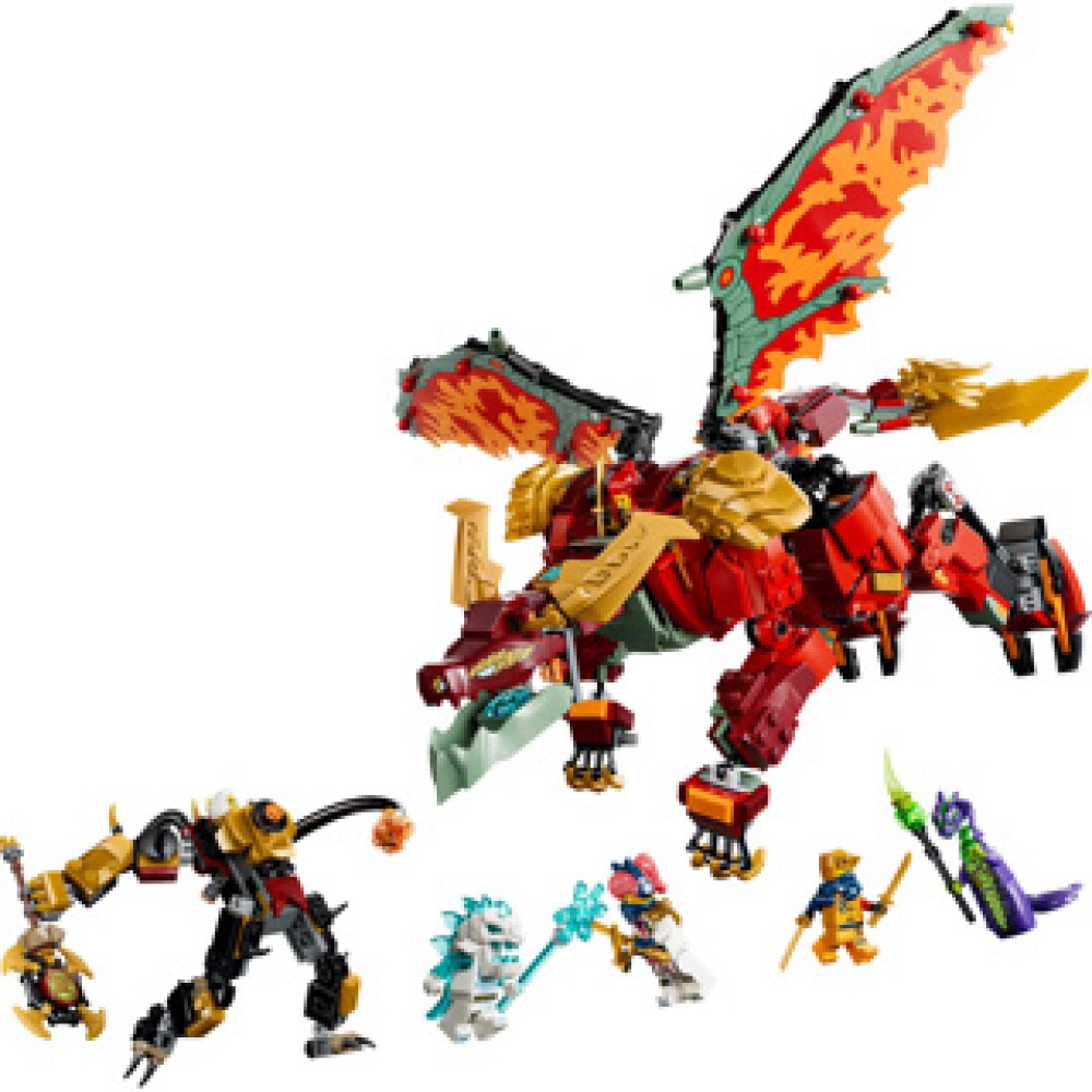 LEGO 71868 Ninjago Wyldfyre's Transformerende Drakenmecha - Afbeelding 2