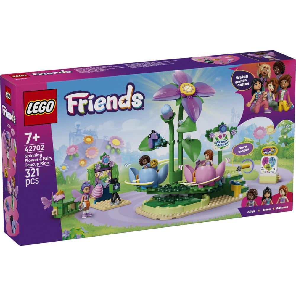 LEGO 42702 Friends Draaiende Theekopjesattractie Met Bloementhema