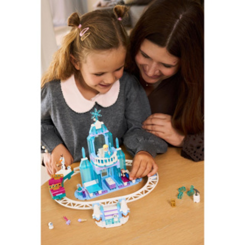 LEGO Disney Princess 43281 Elsa's Ijskasteel En Sneeuwrit - Afbeelding 4