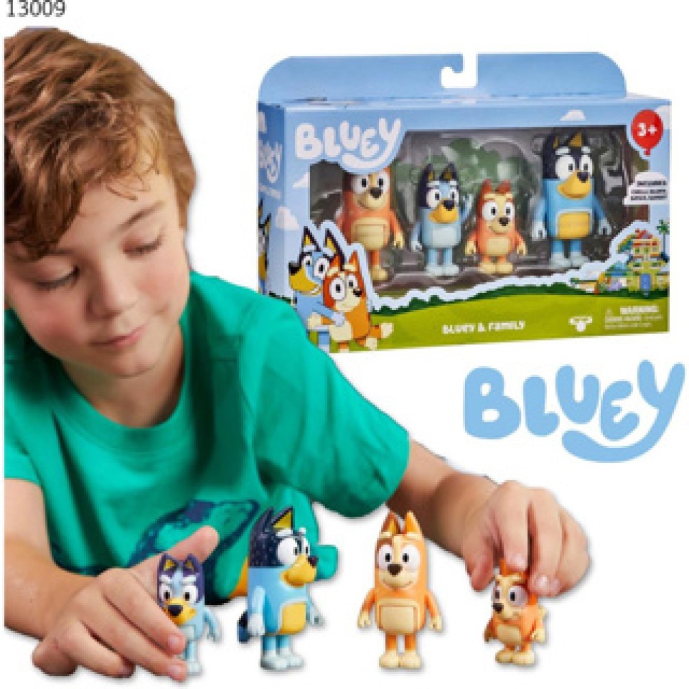Bluey familie figurenset 4 pack - Afbeelding 5