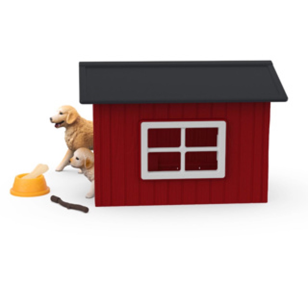 Schleich 42722 Dog Kennel With Golden Retrievers - Afbeelding 4