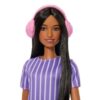 Barbie fab fashionsta purple stripes