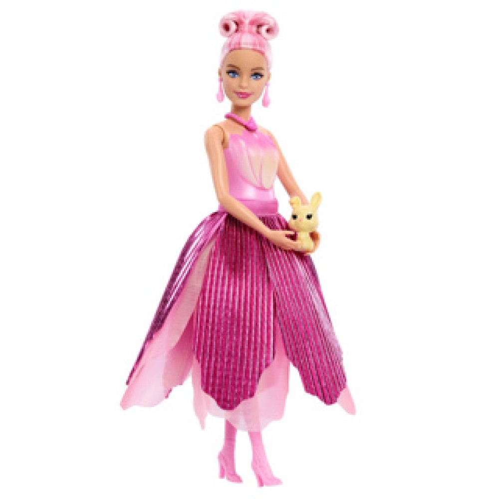 barbie reveal flower supprise pink tulip - Afbeelding 2