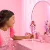 Barbie Fashionsta pop deluxe+metallic roze haar