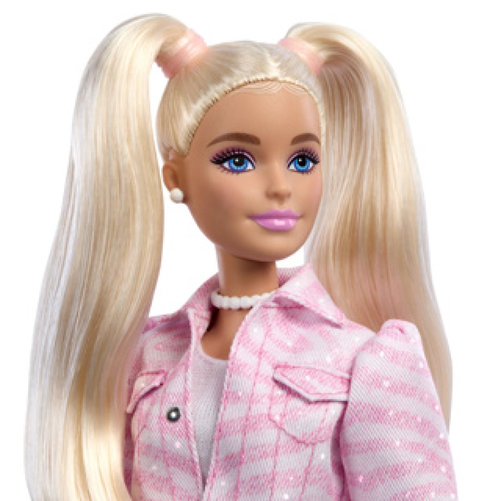 barbie fab fashionsta deluxe pink demin jacket - Afbeelding 3