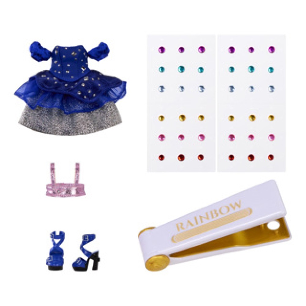 Rainbow High Be Dazzling Fashion Dolls Genevieve Bleue (Blue) - Afbeelding 3